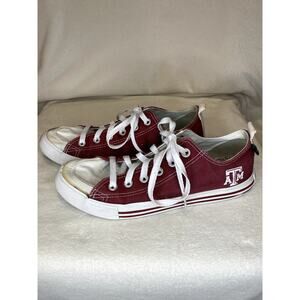 SKICKS Low Top Women's Tennis Shoes Sneakers Size 8M Texas A&M